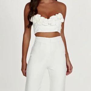 NWT Meshki Paloma Top White